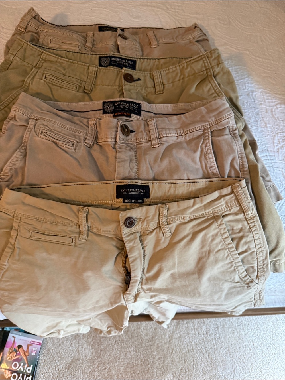 Set of 4 American Eagle Khaki Shorts